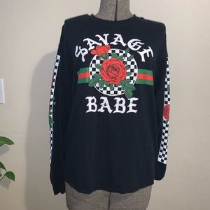 Rue 21 Savage Babe long sleeve T-shirt